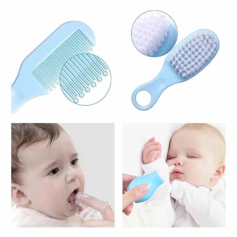 Sheromom's Baby Care Kit (8PCS) - Hospital-Grade Nail Clippers, Soft Brush, Safety Nasal Aspirator, Gentle Comb & | Newborn Essentials