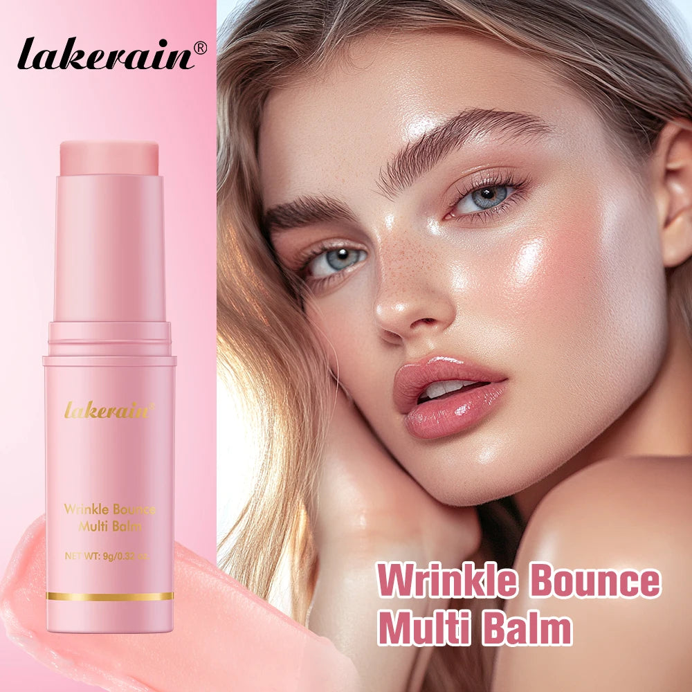 Sheromom's Korean Pink Hydrating Stick Extract Deep Hydrating Facial Skin Multi-functional Pink Balm Stick Skin Care Makeup Base Products