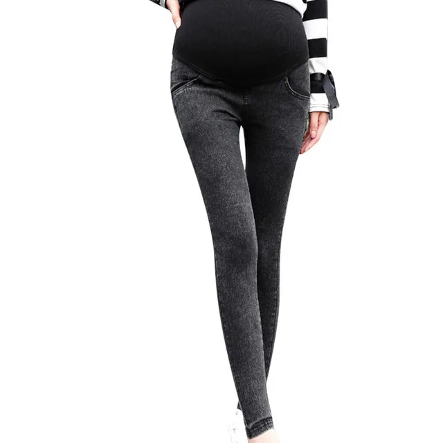 Sheromom's Jeans Women Pregnancy Maternity Clothing Jeans Black Pants For Pregnant Women Clothes Nursing Trousers Denim Jeans Women's