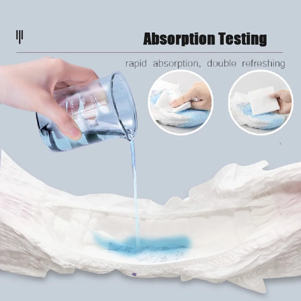 Sheromom's 10pc/pack Large Size Disposable Menstrual Pad Underpants for Women Quick Absorption Postpartum Panties Adult Incontinence Briefs
