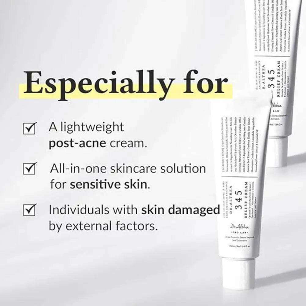 Sheromom's Korean 345 Antioxidant Cream 50ml - Moisturizing Intensive Barrier Repair Oil-control, Soothing for Acne Oily Sensitive Skin