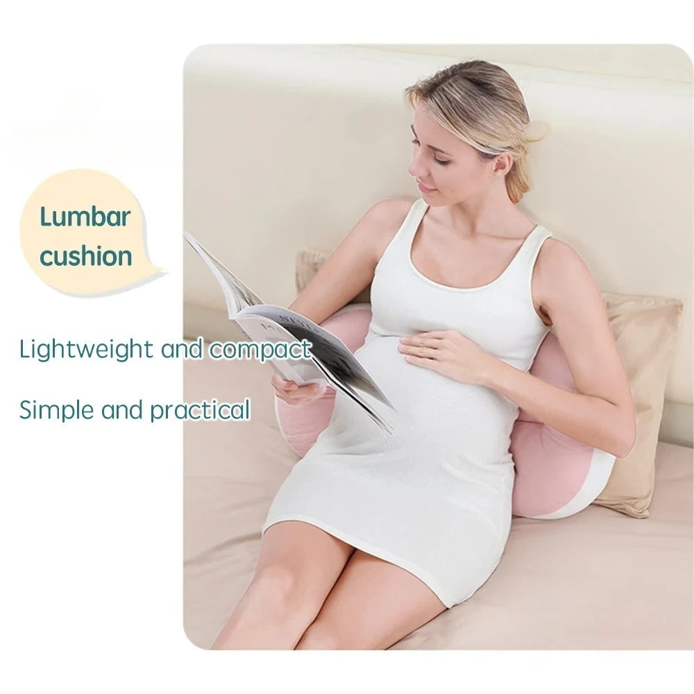 Sheromom's Pregnancy Pillow with 1pc Free an Auxiliary Pillow Cotton Waist Support Pillow for Pregnant Women Sleeping Body Pillow