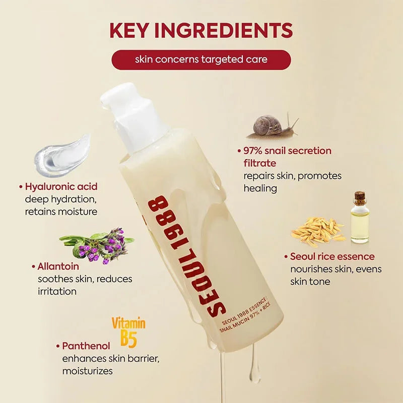 Sheromom's Korean Brand Skin Care Set Seoul 1988 Anti-aging Brightening Eye Cream Sunscreen Anti-wrinkle Essence Rice Cream Essence Water