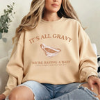 Sheromom's Thanksgiving Pregnancy Announcement Fall Pregnant First Time Mom Gift Thanksgiving Sweatshirt Hoody  Winter Clothes Women