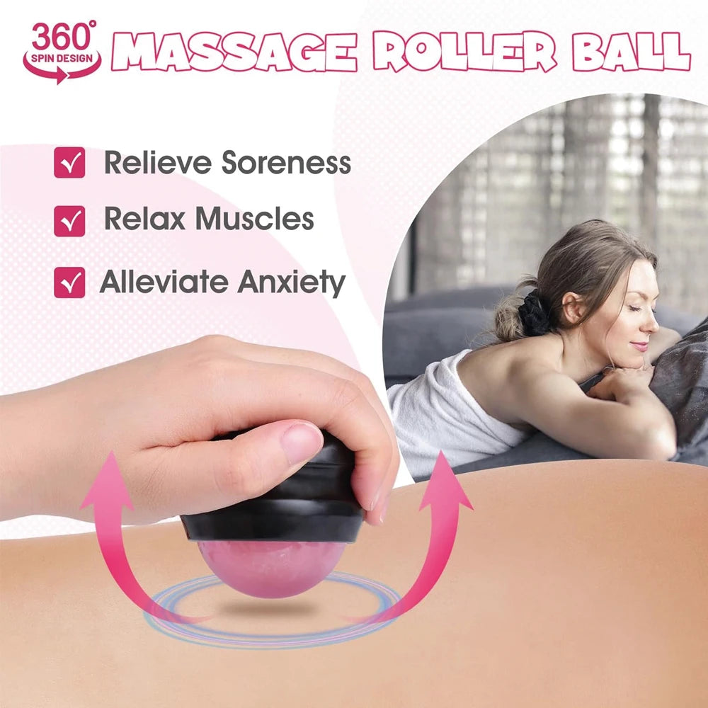 Sheromom's 3/2/1pcs Birth Comb & Massage Roller Ball Kit for Women Labor and Delivery Essentials, Wooden Labor Comb Pregnancy Must Haves