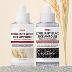 Sheromom's 30ml Korean White And Black Rice Exfoliating Hydrating Essence Brightening Remove Dead Skin Blackhead Soften Serum Skin Care