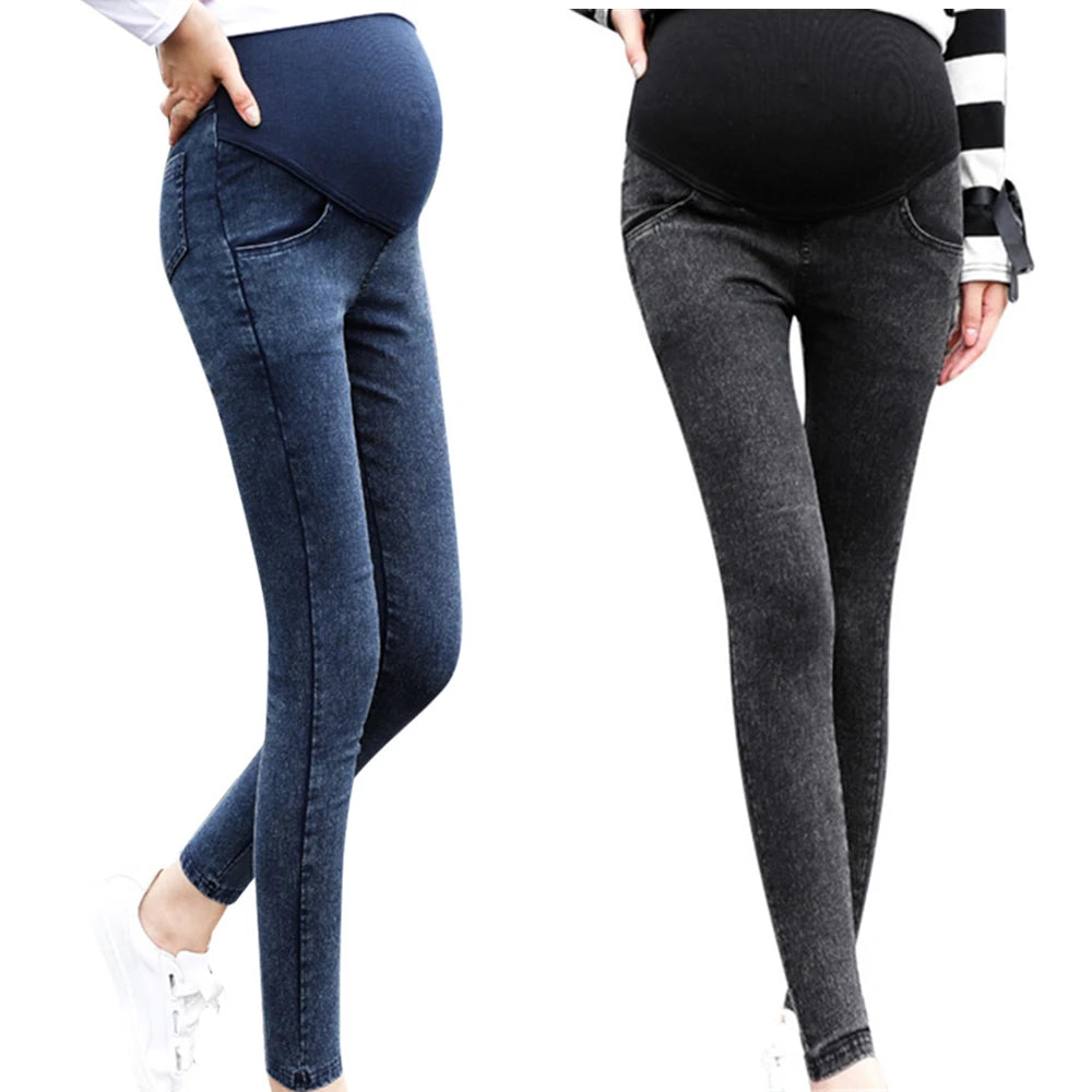 Sheromom's Jeans Women Pregnancy Maternity Clothing Jeans Black Pants For Pregnant Women Clothes Nursing Trousers Denim Jeans Women's