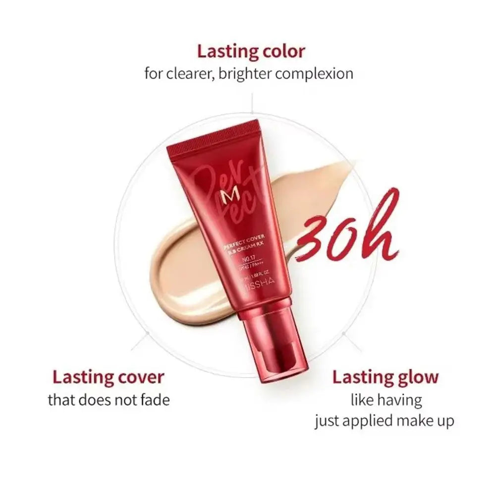 Sheromom's Original Korean Cosmetic BB Liquid Foundation Concealer Cream Facial Makeup Skin-Nourishing Waterproof Oil Control Long-lasting