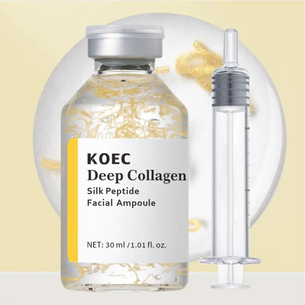 Sheromom's Korean Peptide Silk Collagen Face Serum Deep Intensive Revitalizing Essence Cream Peptide Firming Face Women Hydrating Care 30ml