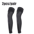 Sheromom's 1/2 Pcs Compression Knee Pads Support Lengthen Stripe Sport Sleeve Arthritis Joint Pain Protector Elastic Kneepad Brace