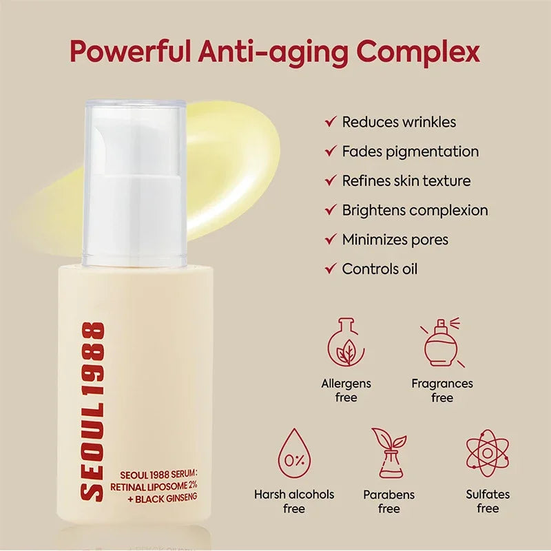 Sheromom's Korean Brand Skin Care Set Seoul 1988 Anti-aging Brightening Eye Cream Sunscreen Anti-wrinkle Essence Rice Cream Essence Water