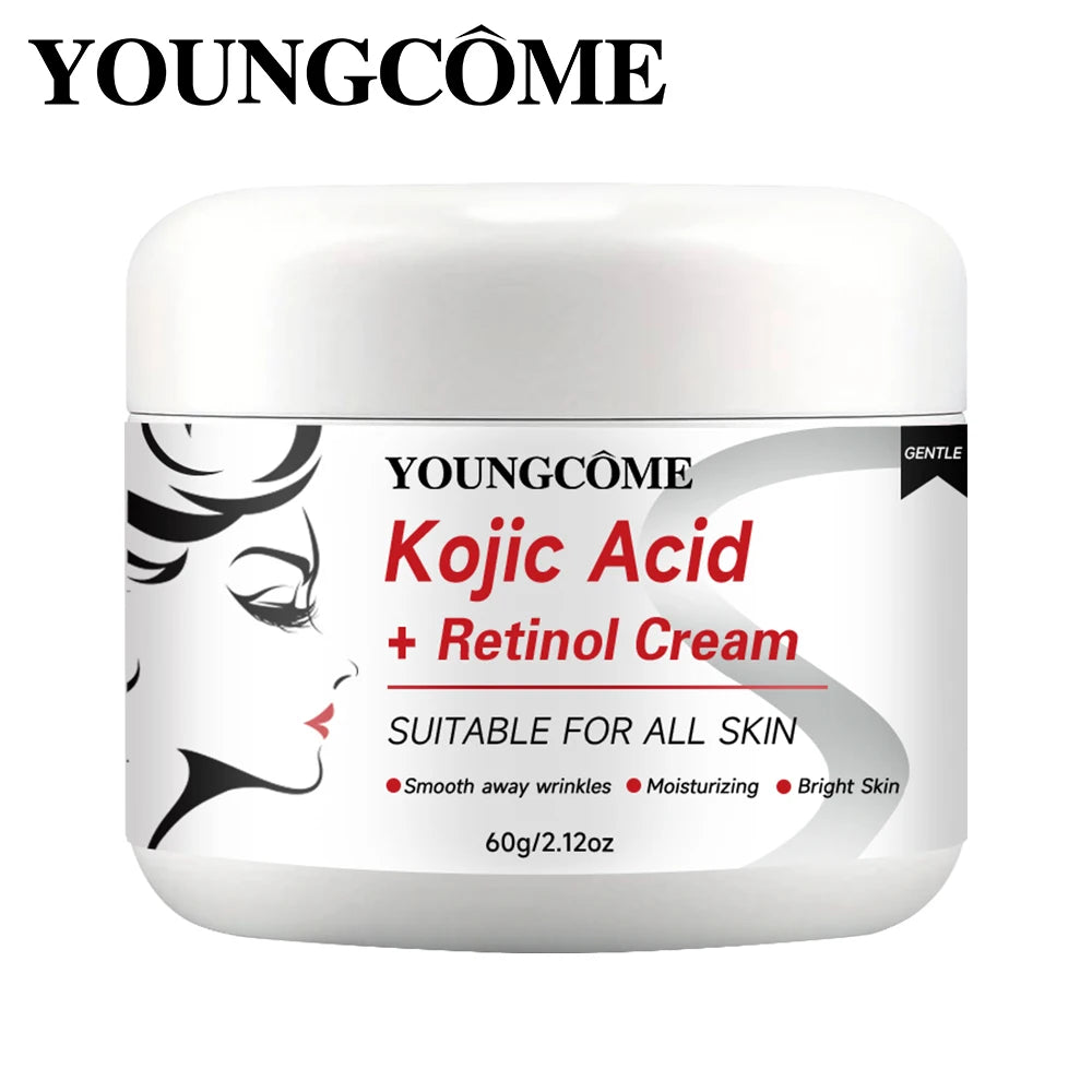 Sheromom's Kojic Acid+Retinol Cream,Anti-aging Cream Remove,Smooth wrinkles Face Cream For Moisturizer Whitening Brighten Skin Products