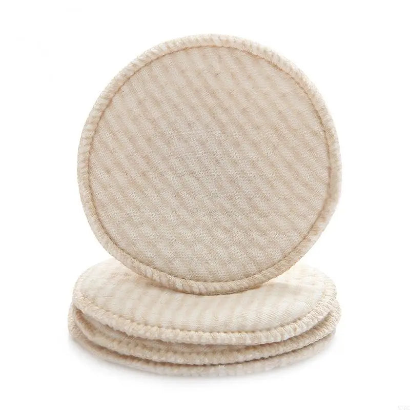 Sheromom's 4pcs Reusable Nursing Breast Pads Washable Soft Absorbent Baby Breastfeeding Breast Cotton Pads for Pregnant Women