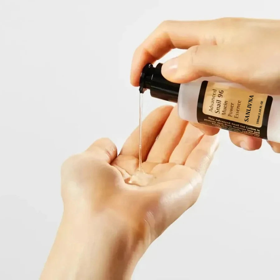 Sheromom's Snail Mucin 96% Korean Skin Care Facial Essence Fading Fine Lines Repair Essence Firming Facial Snail Brightening Anti-Aging