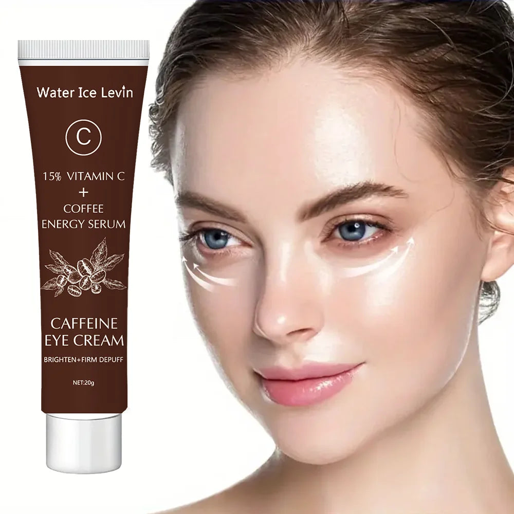 Sheromom's Caffeine Recovery eye Cream with 15% Vitamin C to Lighten dark circles and Tighten Skin Instant Eye Repair Essence Women's Eye Care