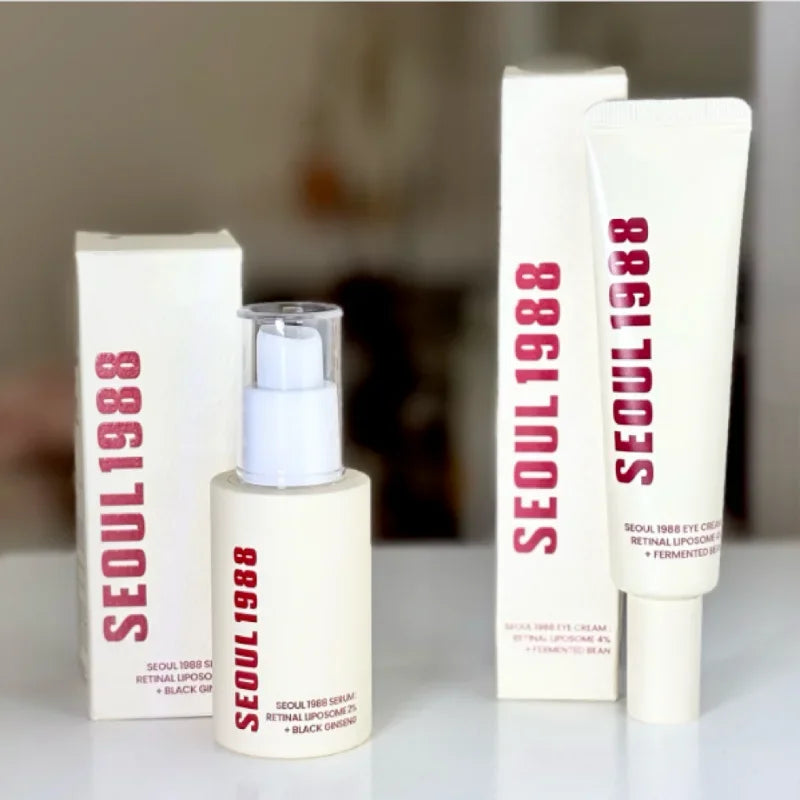 Sheromom's Korean Brand Skin Care Set Seoul 1988 Anti-aging Brightening Eye Cream Sunscreen Anti-wrinkle Essence Rice Cream Essence Water