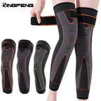 Sheromom's 1/2 Pcs Compression Knee Pads Support Lengthen Stripe Sport Sleeve Arthritis Joint Pain Protector Elastic Kneepad Brace