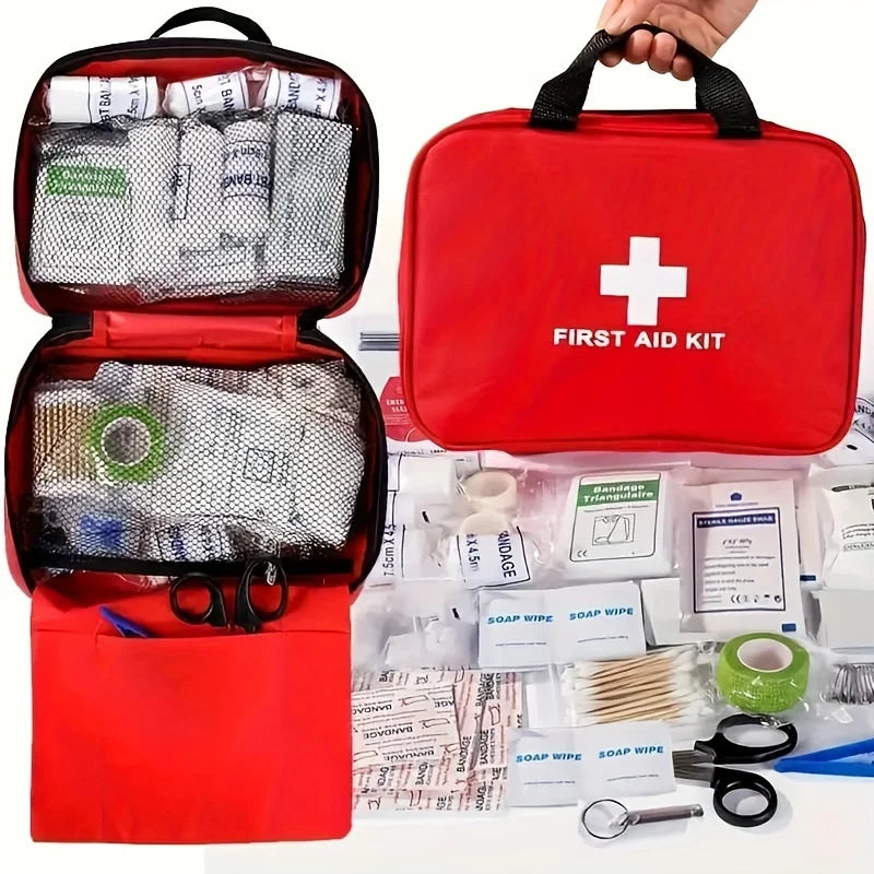 Sheromom's First Aid Kit, Premium Compact Trauma Medical Kits for Any Emergencies, Ideal for Home, Office, Car, Travel, Outdoor, Camping,