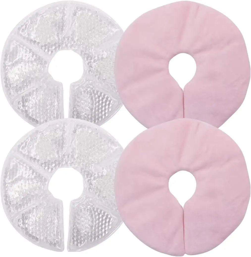 Sheromom's Breast Therapy Pads, Hot Cold Breastfeeding Gel Pads, Breastfeeding Essentials and Postpartum Recovery, Nursing Pain Relief
