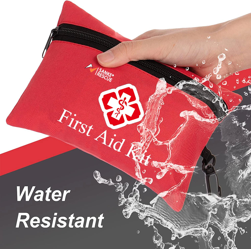 Sheromom's 110 Piece First Aid Kit Home Care Waterproof Compact Trauma Medical Kits for Emergencies Home Car Travel Outdoor Camping Hiking