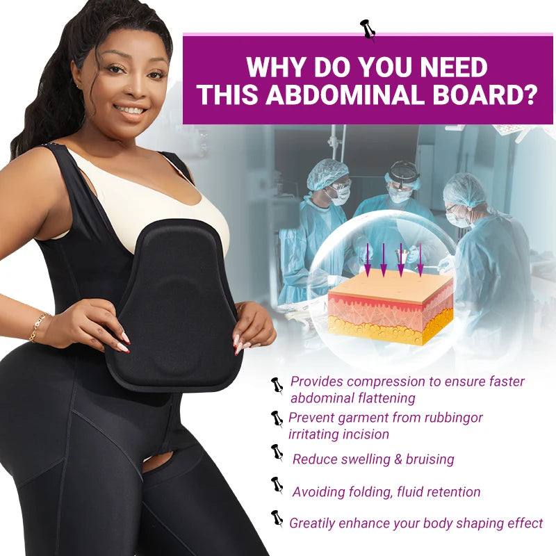 Sheromom's 1 Pcs Post Surgery Lipo Foam Compression Tummy Abdominal Control Ab Board for Liposuction Postpartum Recovery