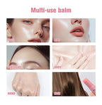 Sheromom's Korean Pink Hydrating Stick Extract Deep Hydrating Facial Skin Multi-functional Pink Balm Stick Skin Care Makeup Base Products