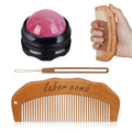 Sheromom's 3/2/1pcs Birth Comb & Massage Roller Ball Kit for Women Labor and Delivery Essentials, Wooden Labor Comb Pregnancy Must Haves