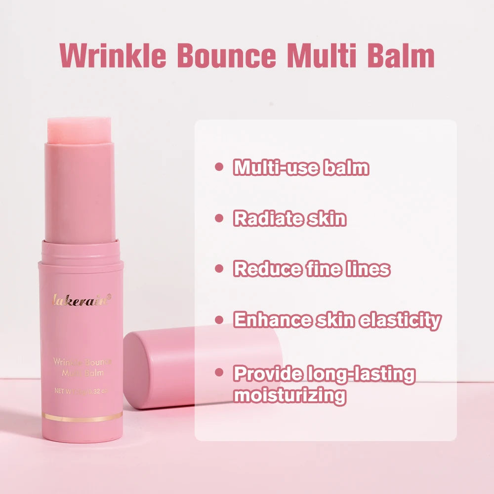 Sheromom's Korean Pink Hydrating Stick Extract Deep Hydrating Facial Skin Multi-functional Pink Balm Stick Skin Care Makeup Base Products