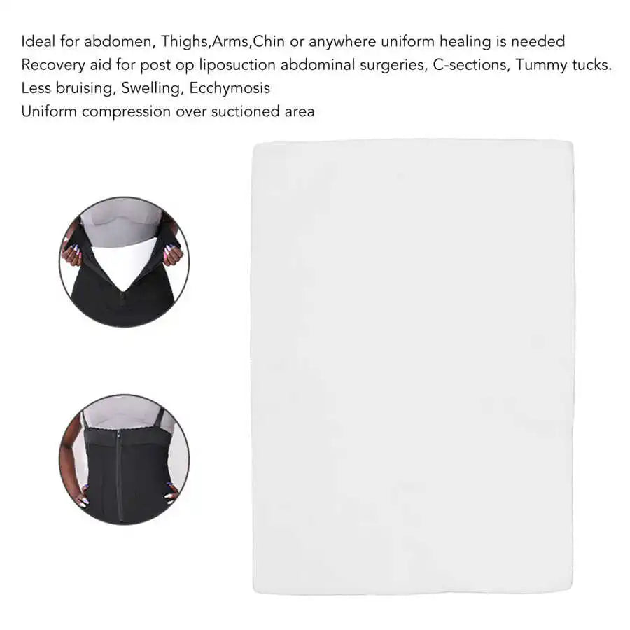 Sheromom's 3PCS Lipo Foam Post Surgery Compression Board Extra Soft Abdominal Liposuction Recovery Waist Abdomen Belly Flattening Foam Pad