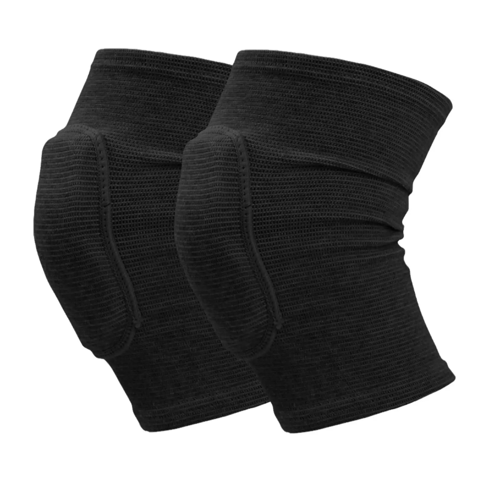 Sheromom's 2pcs Sports Compression Knee Pads Elastic Knee Protector Thickened Sponge Knee Brace Support for Dancing Workout Training