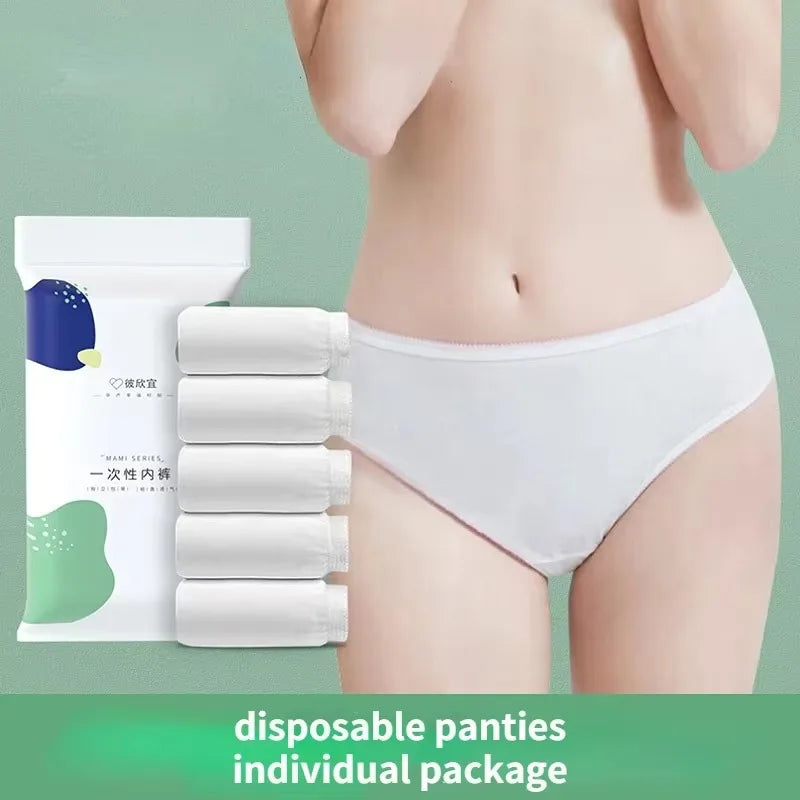 Seromom's comfortable Disposable Panties Ladies Maternity Panties Confinement Postpartum Sterile Shorts Convenient Travel Travel Disposable Panties