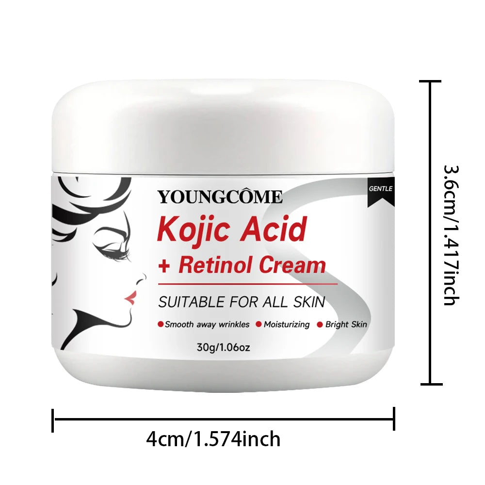 Sheromom's Kojic Acid+Retinol Cream,Anti-aging Cream Remove,Smooth wrinkles Face Cream For Moisturizer Whitening Brighten Skin Products