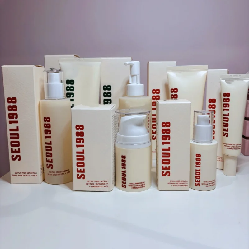 Sheromom's Korean Brand Skin Care Set Seoul 1988 Anti-aging Brightening Eye Cream Sunscreen Anti-wrinkle Essence Rice Cream Essence Water