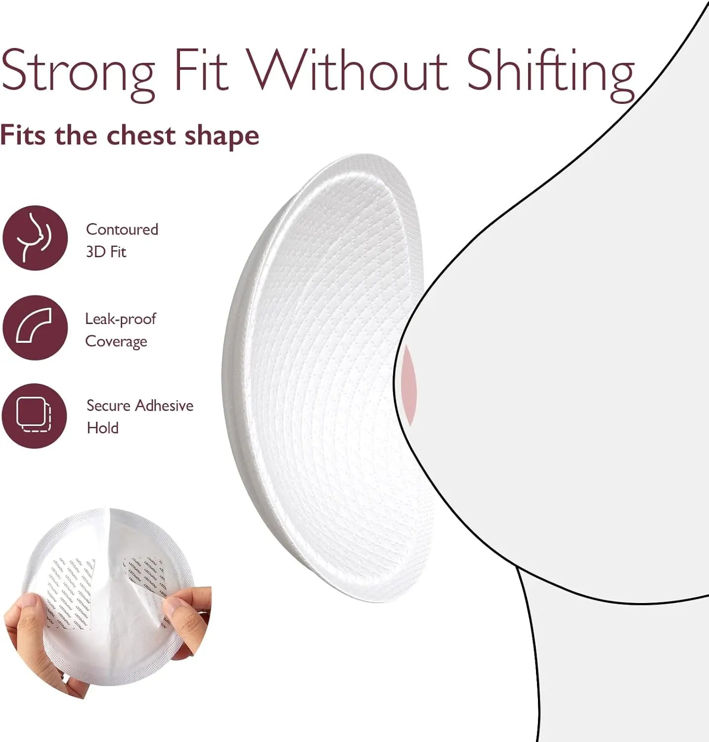 Sheromom's Mom Cozy Ultra-Thin Disposable Nursing Pads, Ultra-Absorbent and Breathable Portable Breast Pads for Mothers, Individually Packaged