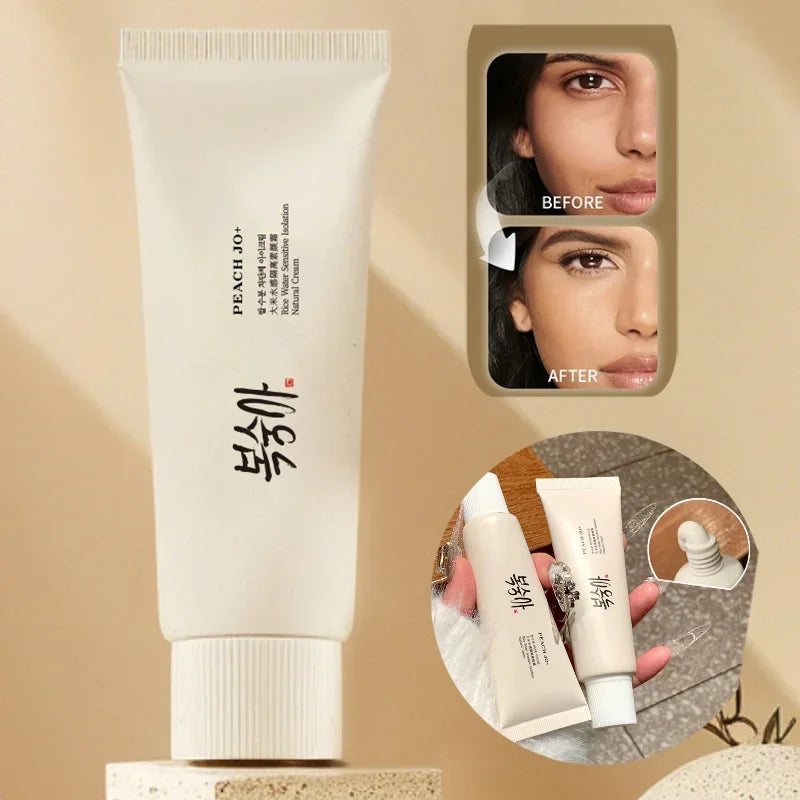 Sheromom's Korean Rice Extract Cream Spf50+ Hydrate Moisturizing Improve Dullness Even Out Brighten Skin Tone Last Light-feeling Concealer