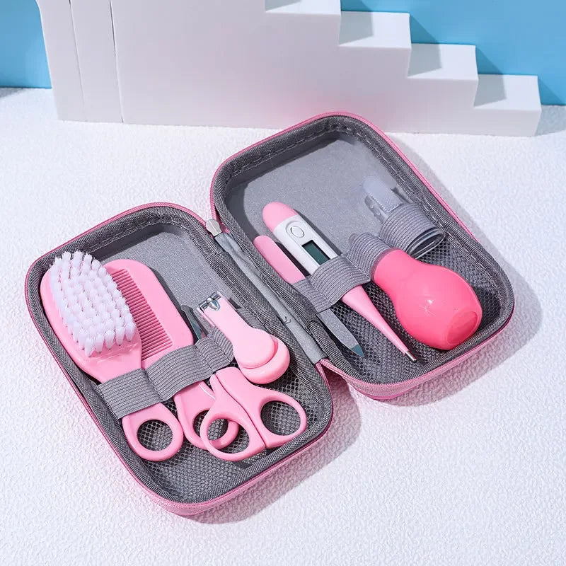 Sheromom's Baby Care Kit (8PCS) - Hospital-Grade Nail Clippers, Soft Brush, Safety Nasal Aspirator, Gentle Comb & | Newborn Essentials