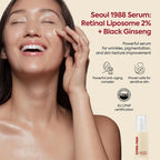 Sheromom's Korean Brand Skin Care Set Seoul 1988 Anti-aging Brightening Eye Cream Sunscreen Anti-wrinkle Essence Rice Cream Essence Water