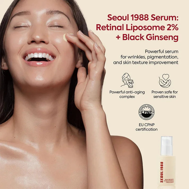 Sheromom's Korean Brand Skin Care Set Seoul 1988 Anti-aging Brightening Eye Cream Sunscreen Anti-wrinkle Essence Rice Cream Essence Water