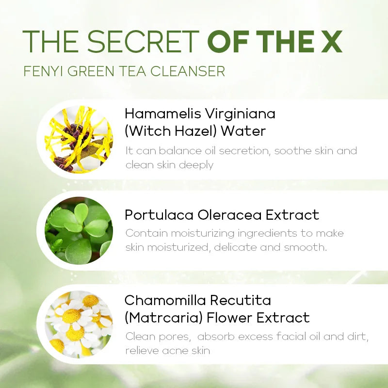 Sheromom's 4pcs Green Tea Skin Care Sets Trial Pack Korean Cosmetics Acne Treatment Face Cream Eye Cream Face Care Set for Women Sakura Kit