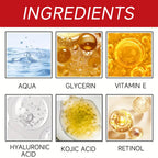 Sheromom's Kojic Acid+Retinol Cream,Anti-aging Cream Remove,Smooth wrinkles Face Cream For Moisturizer Whitening Brighten Skin Products