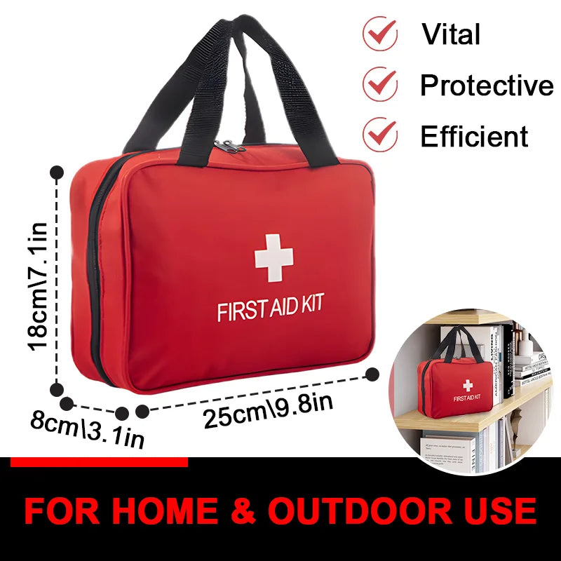 Sheromom's First Aid Kit, Premium Compact Trauma Medical Kits for Any Emergencies, Ideal for Home, Office, Car, Travel, Outdoor, Camping,