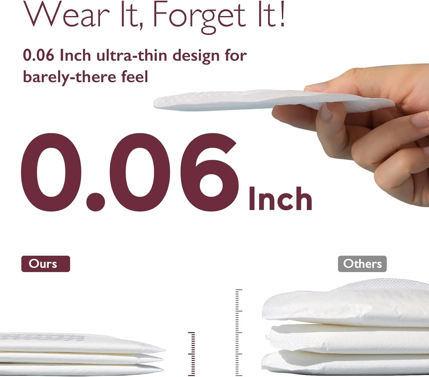 Sheromom's Mom Cozy Ultra-Thin Disposable Nursing Pads, Ultra-Absorbent and Breathable Portable Breast Pads for Mothers, Individually Packaged