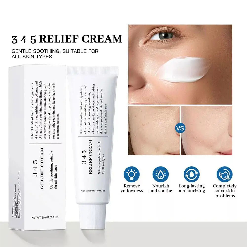 Sheromom's Korean 345 Antioxidant Cream 50ml - Moisturizing Intensive Barrier Repair Oil-control, Soothing for Acne Oily Sensitive Skin