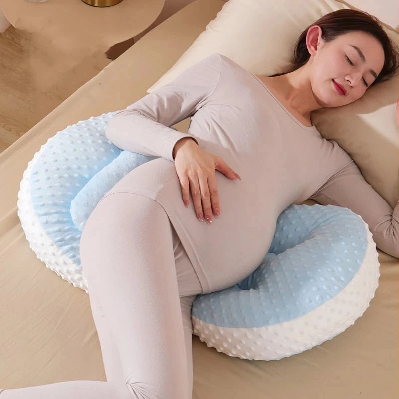 Sheromom's Pregnant Women's Side Sleeping Belly Pillow Multifunctional Maternity Waist Protection Pillow Adjustable Width Pregnancy Pillow