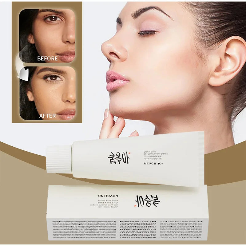 Sheromom's Korean Rice Extract Cream Spf50+ Hydrate Moisturizing Improve Dullness Even Out Brighten Skin Tone Last Light-feeling Concealer