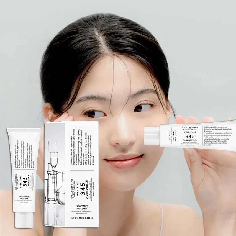 Sheromom's Brand 345 Face Cream Korean Skincare Skin-softening Moisturize FaceCream Gentle Repairing Suitable For Sensitive Skin Face Cream