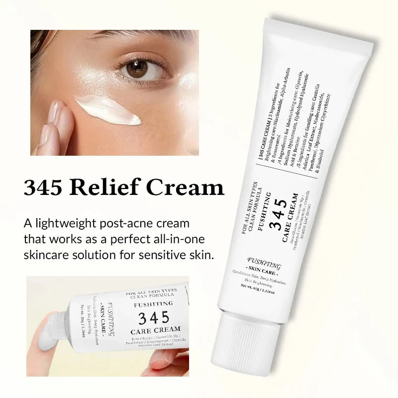 Sheromom's Brand 345 Face Cream Korean Skincare Skin-softening Moisturize FaceCream Gentle Repairing Suitable For Sensitive Skin Face Cream