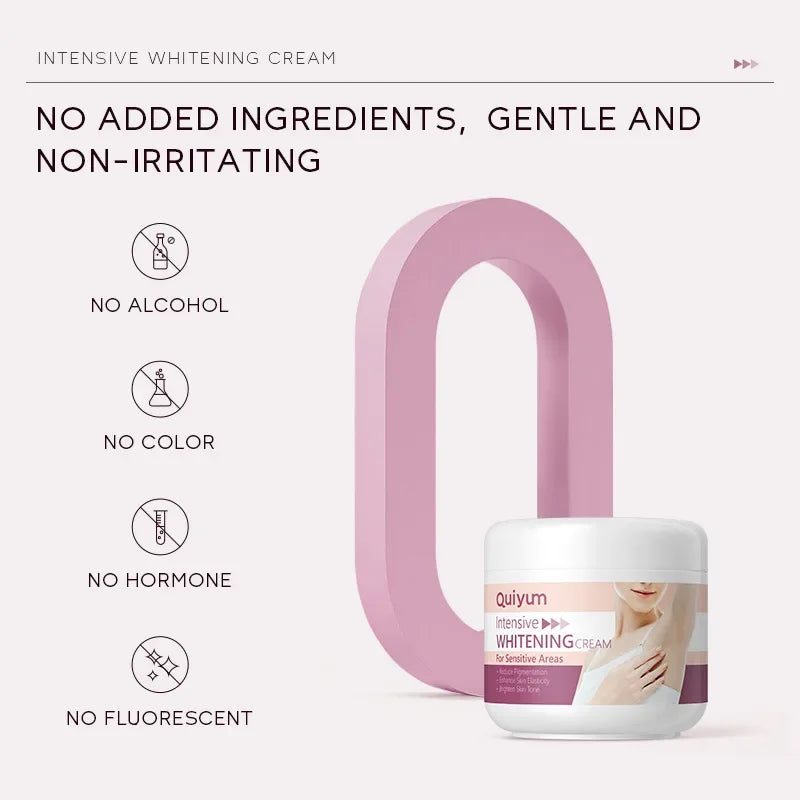 Sheromom's Whitening Cream for Dark Skin Underarm Bleaching Armpit Lightening and Intimate Area Woman Moisturizer Korean Skin Care Products