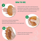 Sheromom's 3/2/1pcs Birth Comb & Massage Roller Ball Kit for Women Labor and Delivery Essentials, Wooden Labor Comb Pregnancy Must Haves