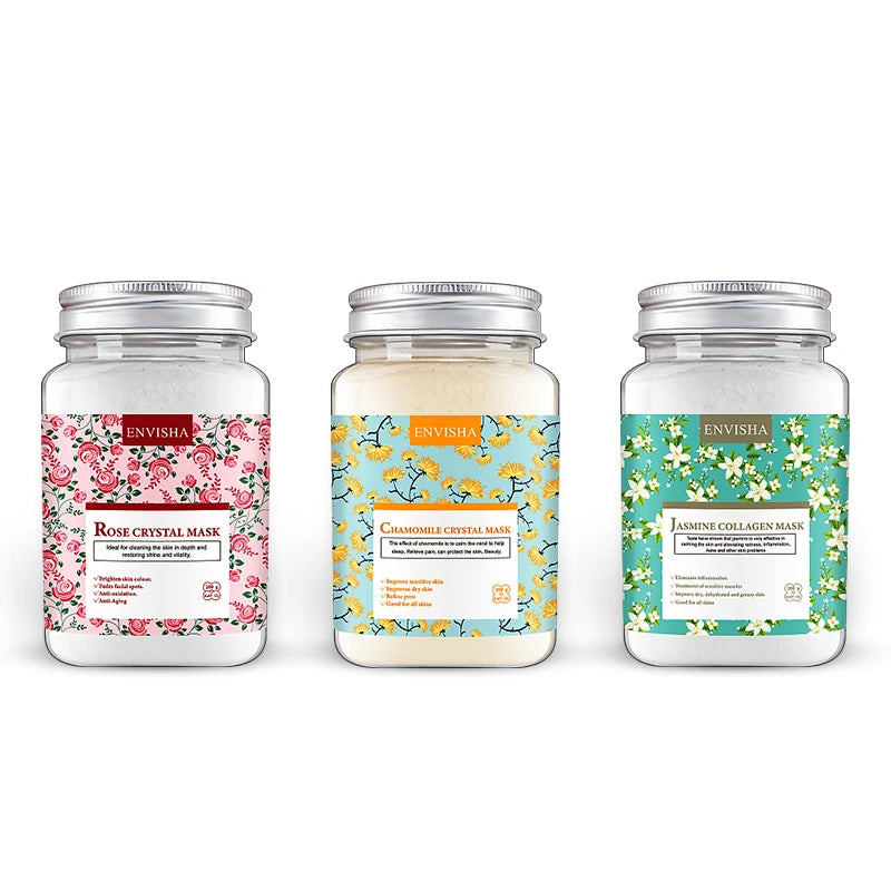 Sheromom's Skin Care Products Facial Crystal Mask Anti-Wrinkle Aging Chamomile Jasmine Rose Moisturizing Shrink Pores Remove Acne Whitening